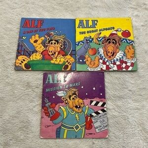 3 Alf the TV show Kids books vintage 1987